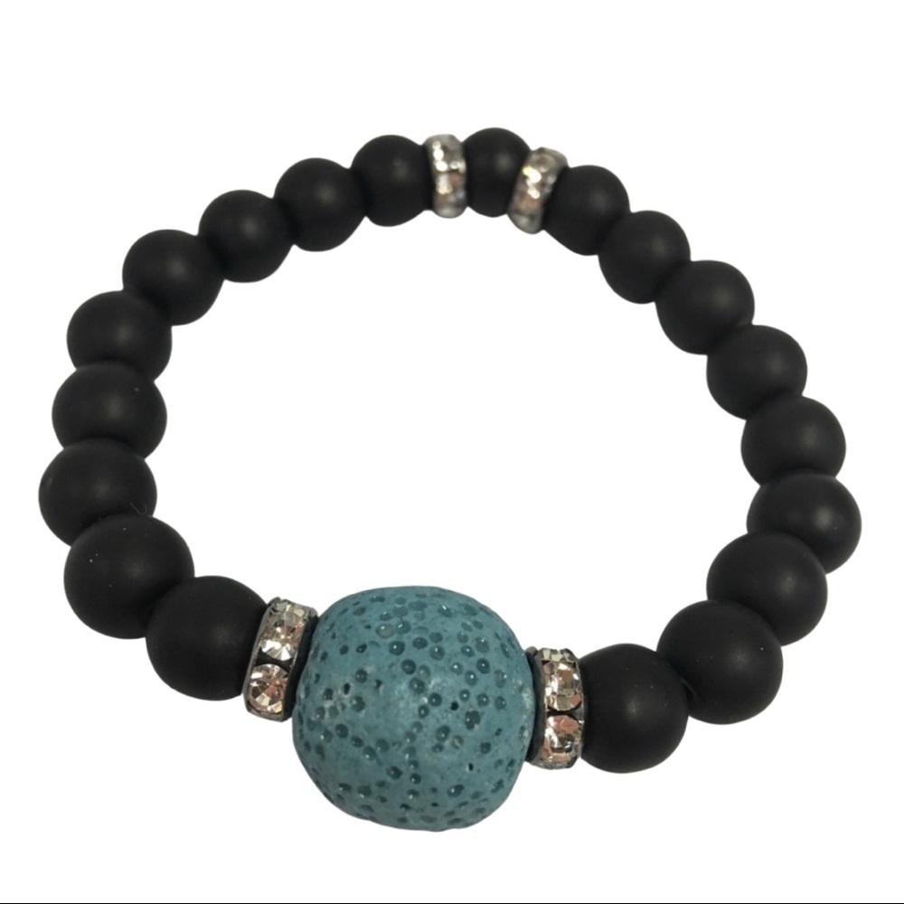 Handmade oil diffuser stone beads bracelet